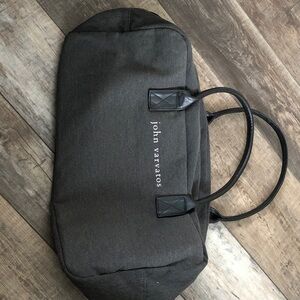 John Varvatos Charcoal Duffel Bag